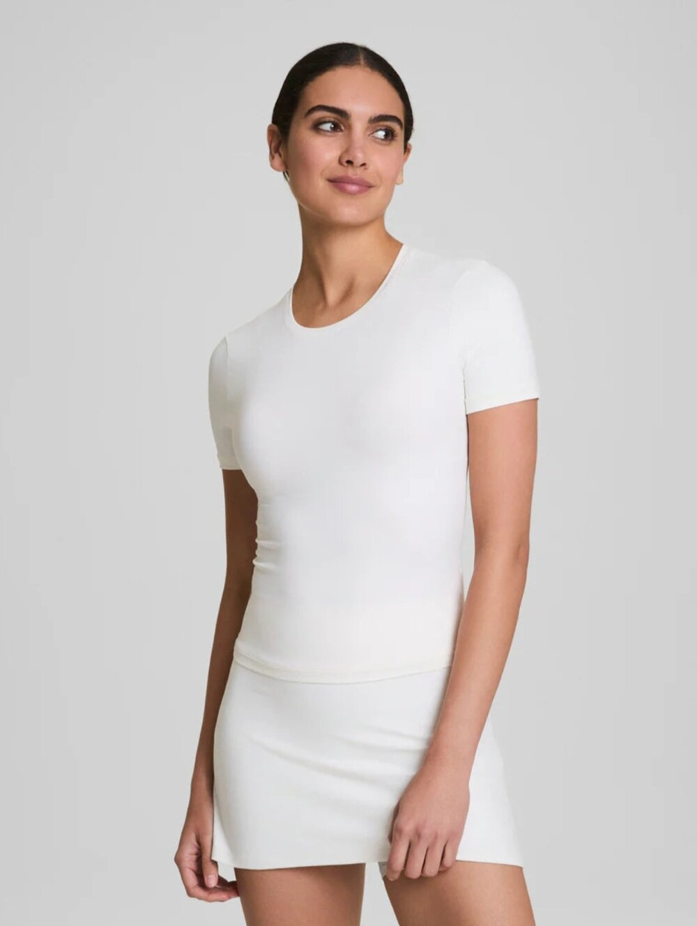 New SPANX bare naked bicep tee in Powder medium
